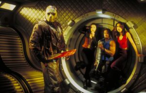 Melyssa Ade, Lexa Doig, Kane Hodder e Derwin Jordan in Jason X (2001)